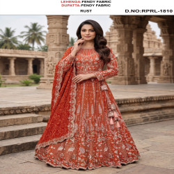 Royal Embroidered Fendy Fabric Bridal Lehenga Choli